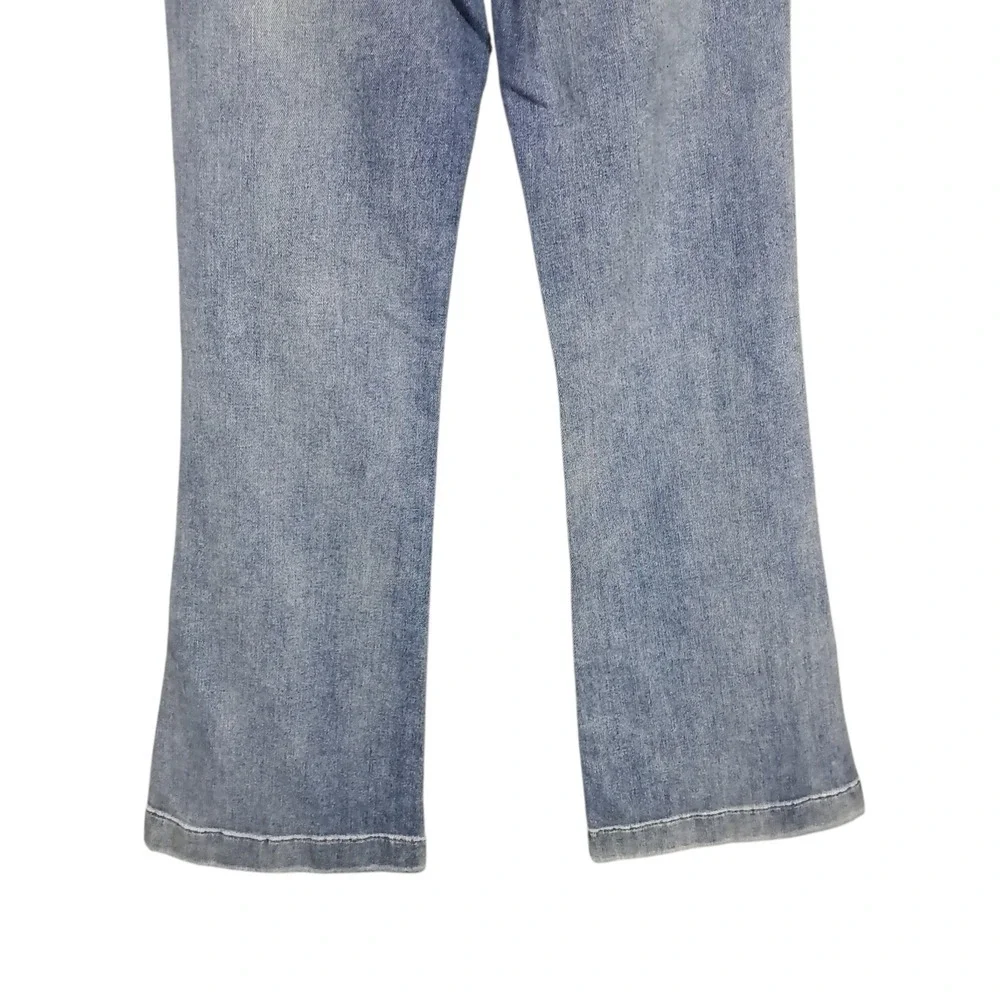 7 For All Mankind Dojo Tailorless Jeans 27 Embroidered Y2K Flared Santa Rosa - Picture 7 of 14
